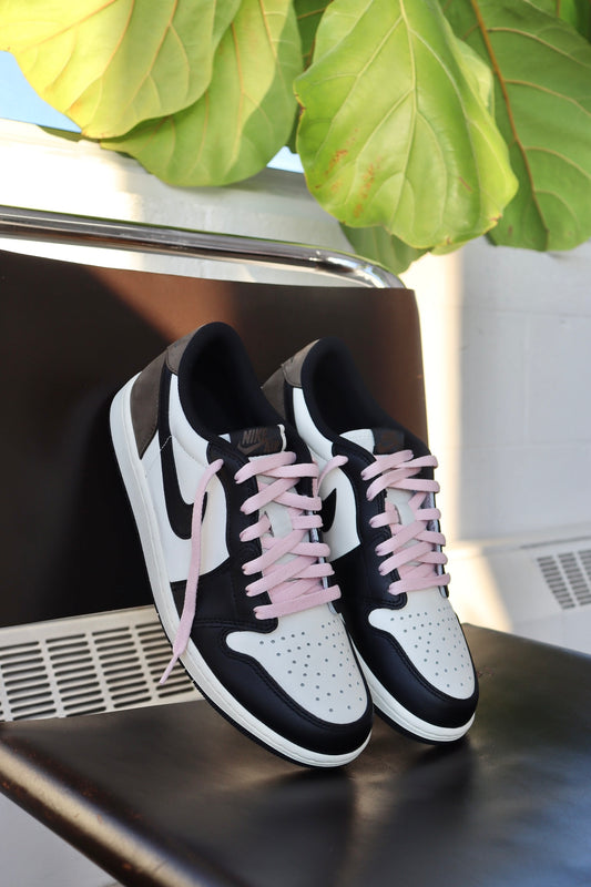 Pastel Pink Jordan Flat Shoelaces