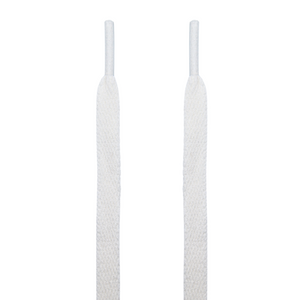 White Jordan Flat Shoelaces