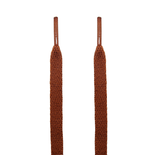 Mocha Brown Jordan Flat Shoelaces